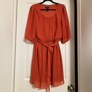 Burnt orange dress